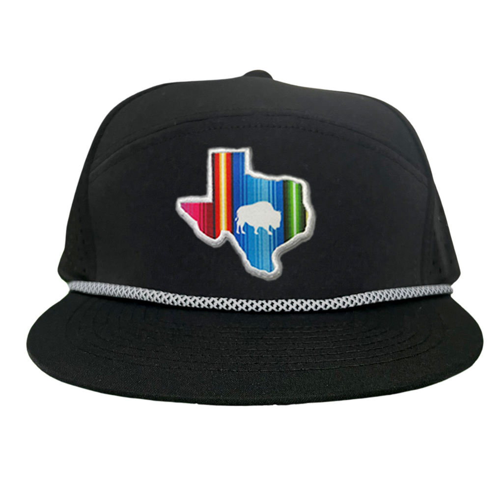 State of Texas Serape Baseball Cap with Adjustable Snapback Closure