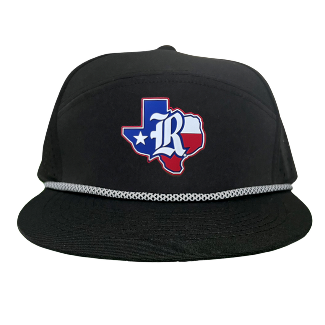 Rice University Old R Texas Flag Rubber Patch Hat