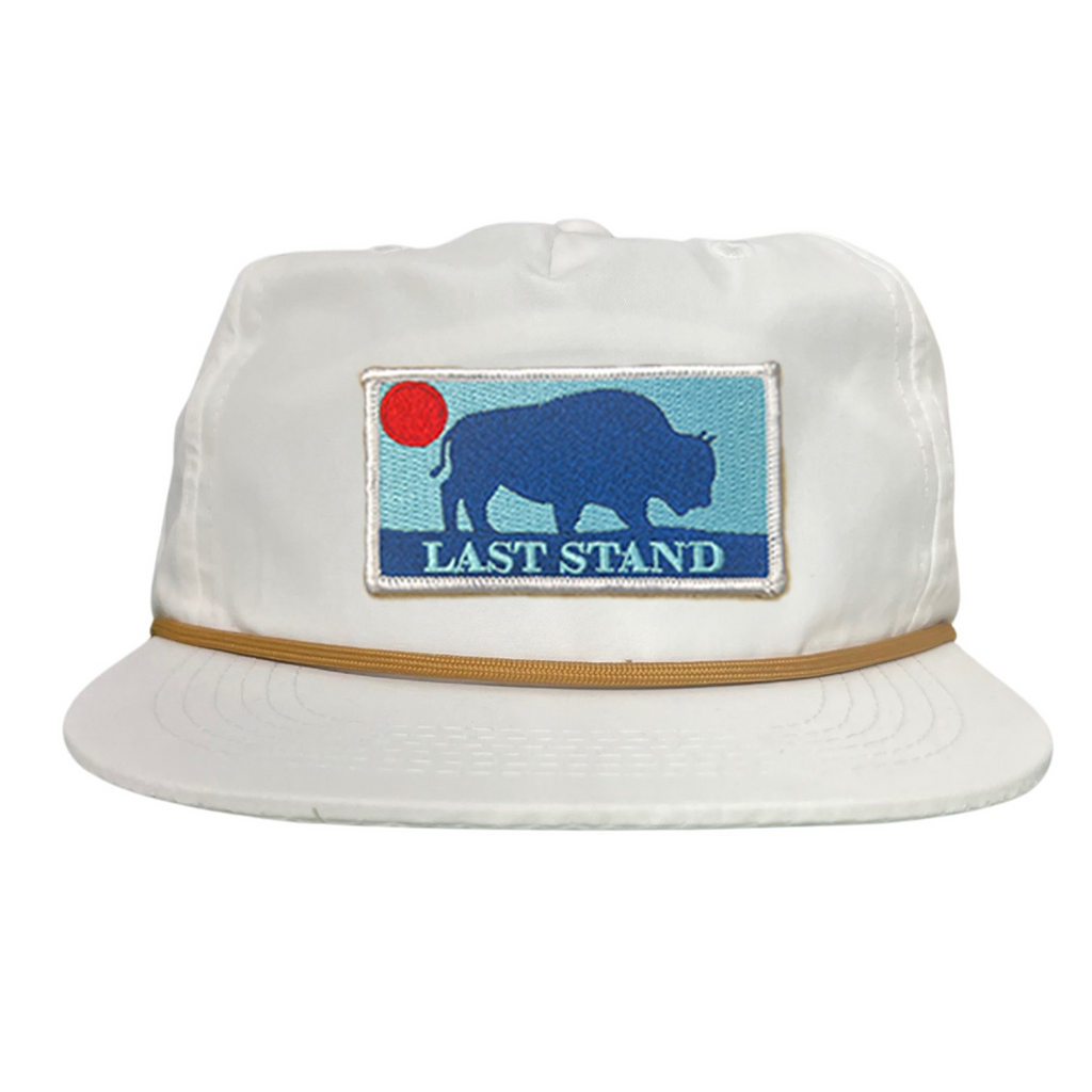 Bison Sunset Baseball Cap - Mountain Outdoors Snapback Hat