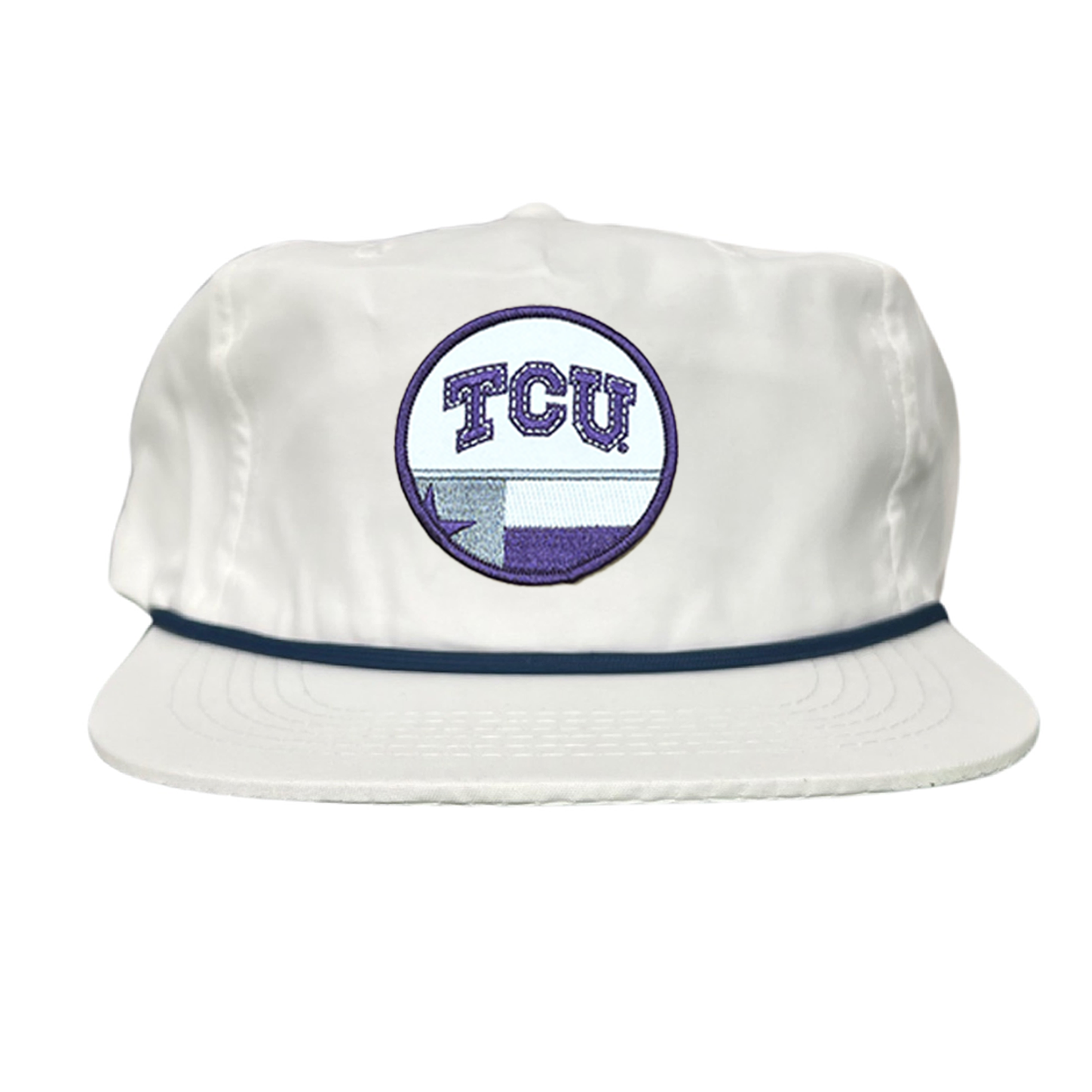 TCU Logo and Texas State Flag Patch Baseball Hat