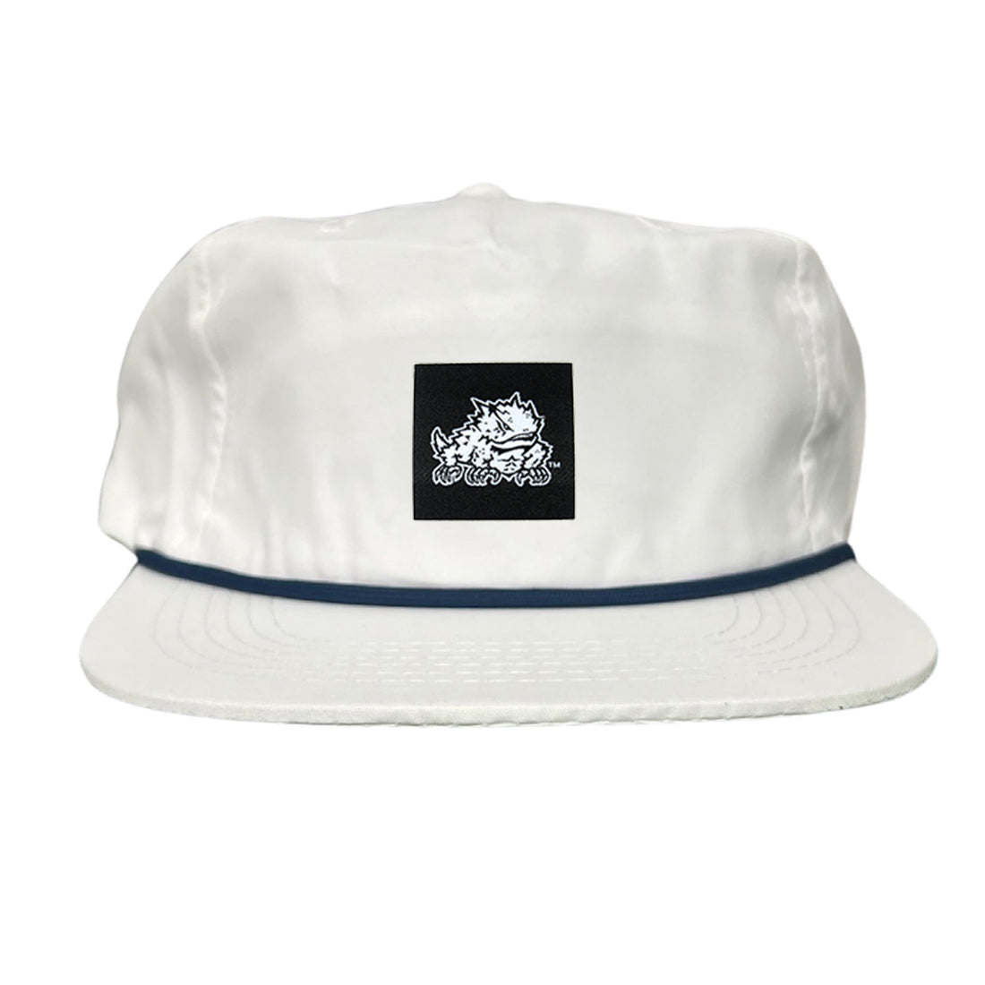 TCU Horned Frog Logo Black Label Hat - Adjustable Snapback & Trucker