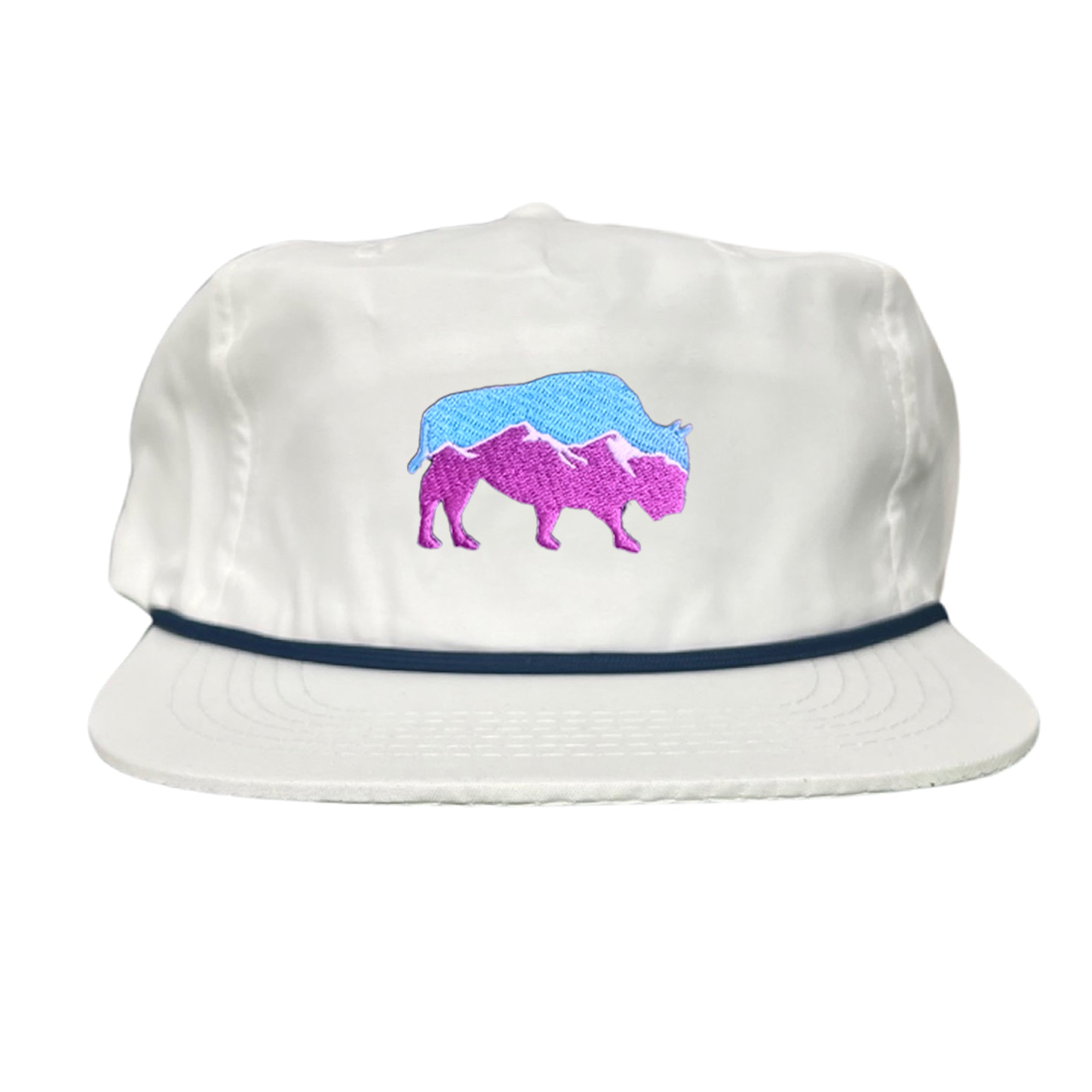 Mountain Bison Patch Outdoor Casual Baseball Hat