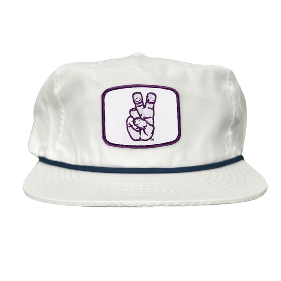TCU Horned Frogs Frog Hand Mesh Snapback Hat Curved Bill