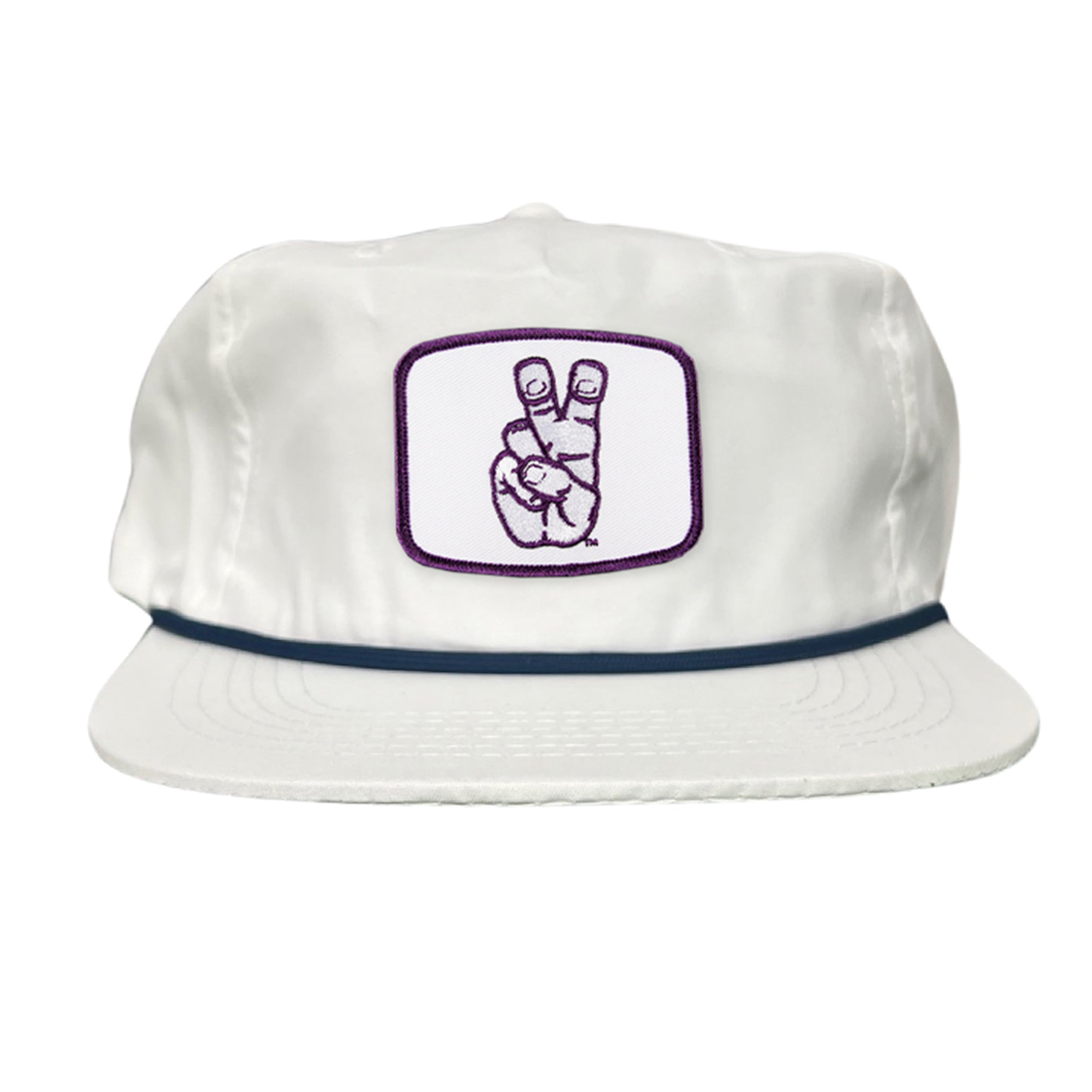 TCU Horned Frogs Frog Hand Mesh Snapback Hat Curved Bill