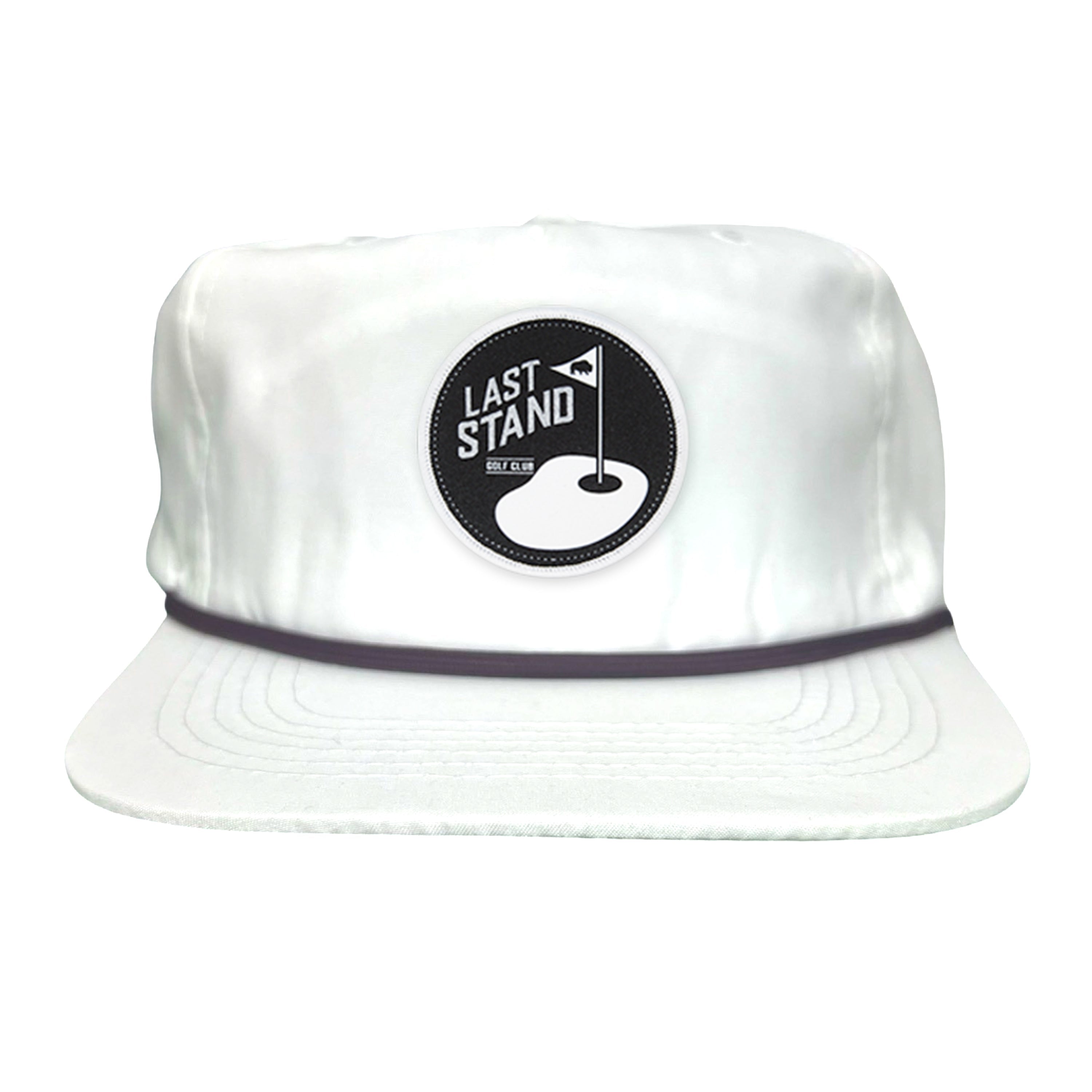 Golf Club Snapback Hat with Breathable Mesh Back and Curved Bill