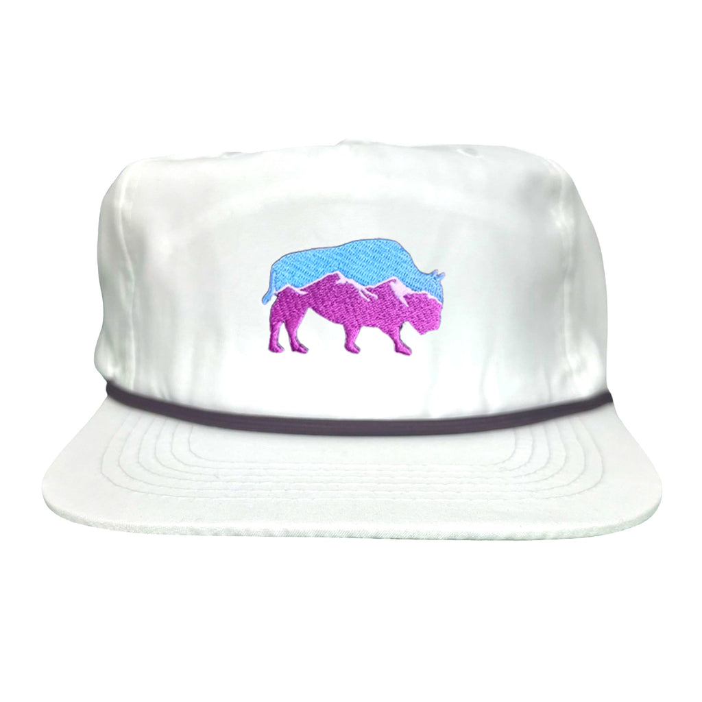 Mountain Bison Patch Outdoor Casual Baseball Hat