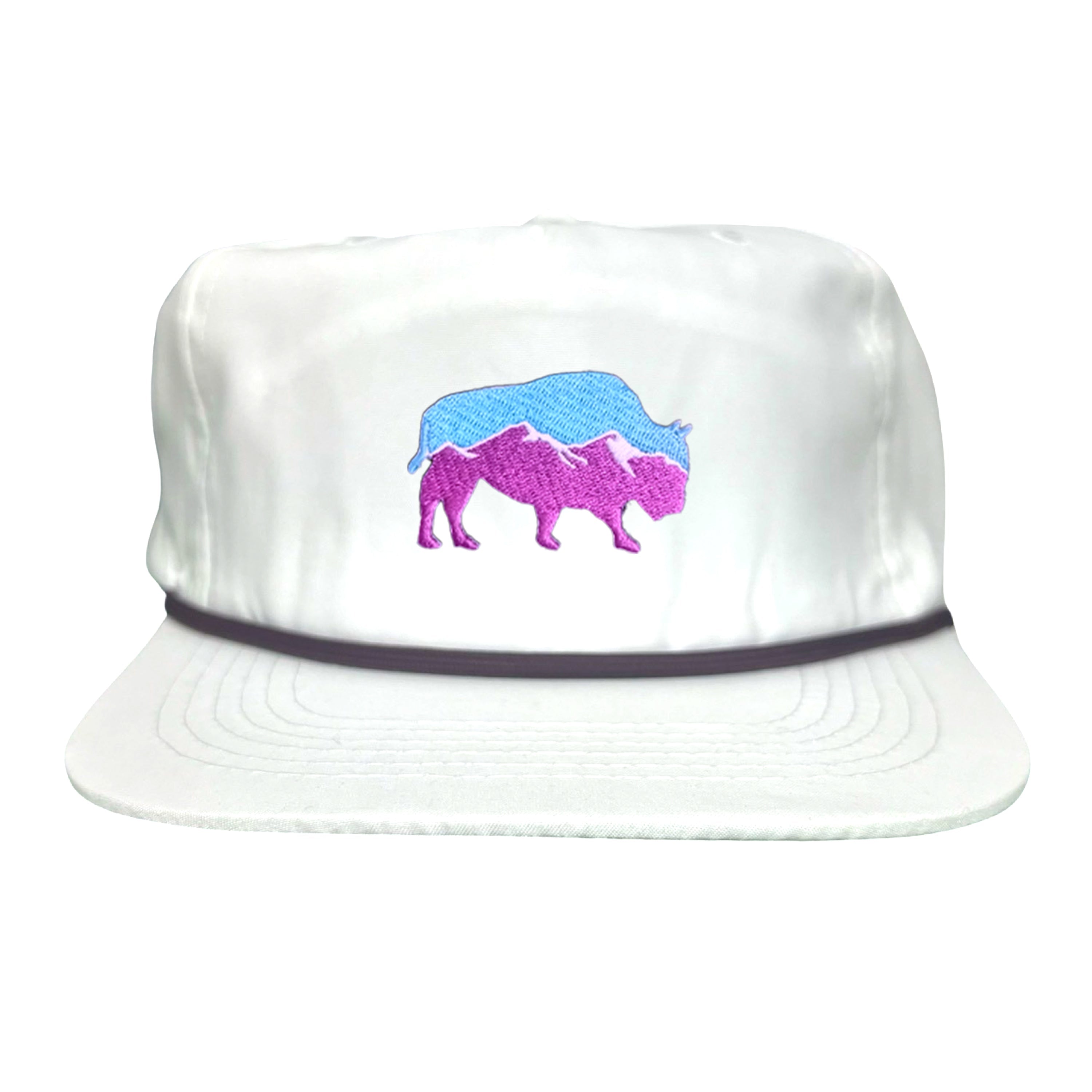 Mountain Bison Patch Outdoor Casual Baseball Hat