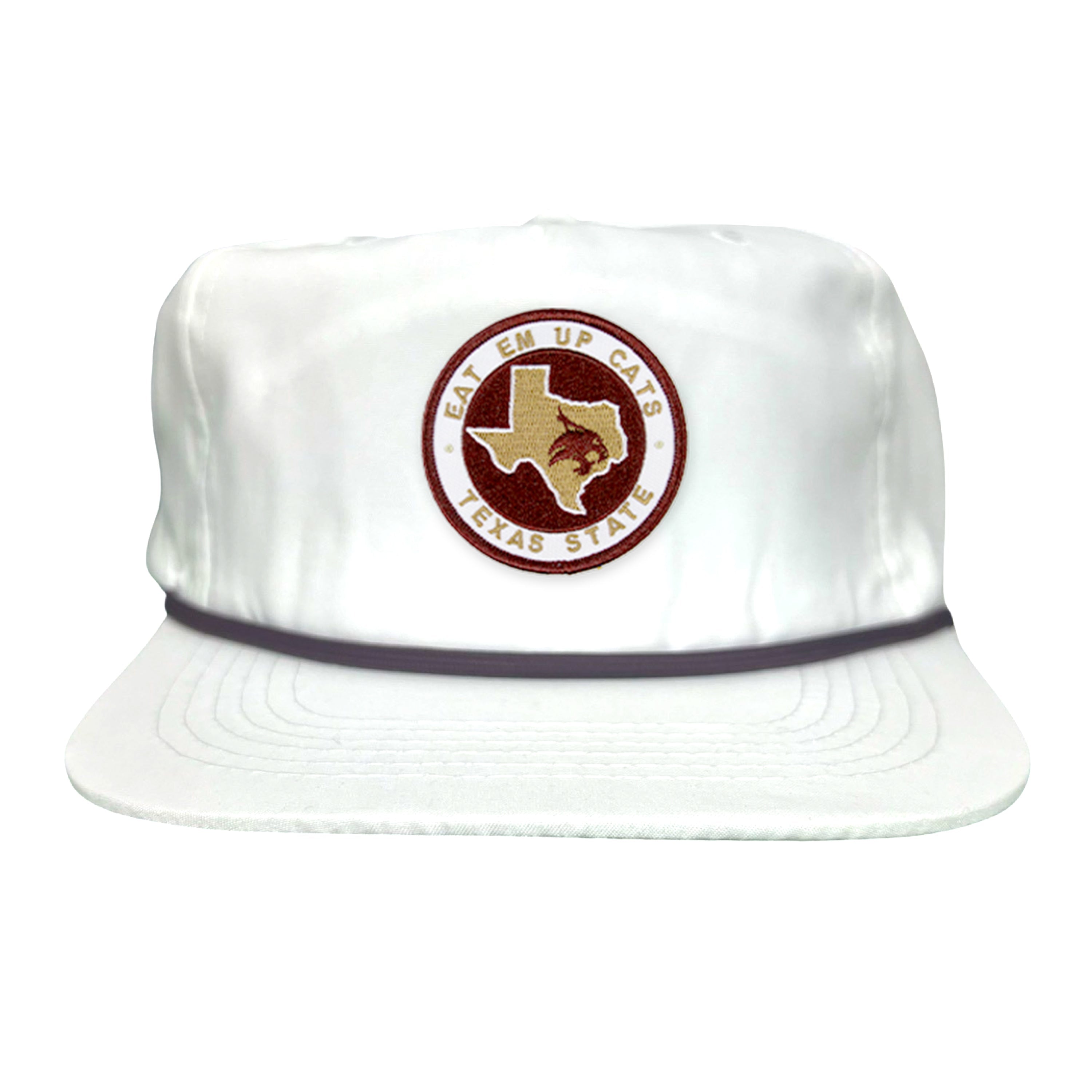Texas State Eat Em Up Cats Supercat Patch Embroidered Hat