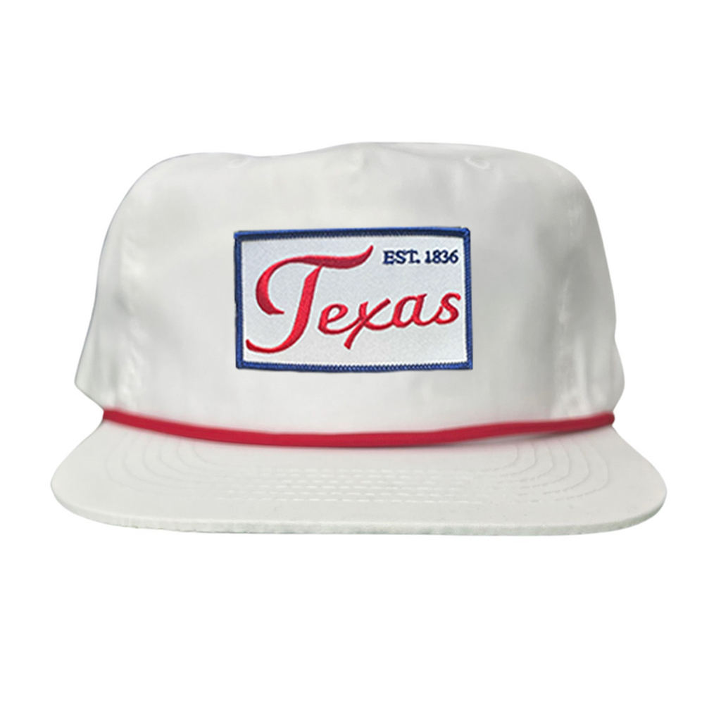 Texas EST 1836 Script Hat - Mesh Snapback, Dad or Rope Style