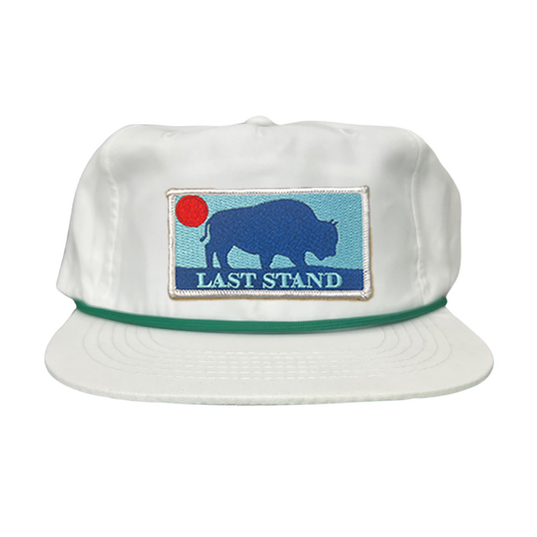 Bison Sunset Baseball Cap - Mountain Outdoors Snapback Hat