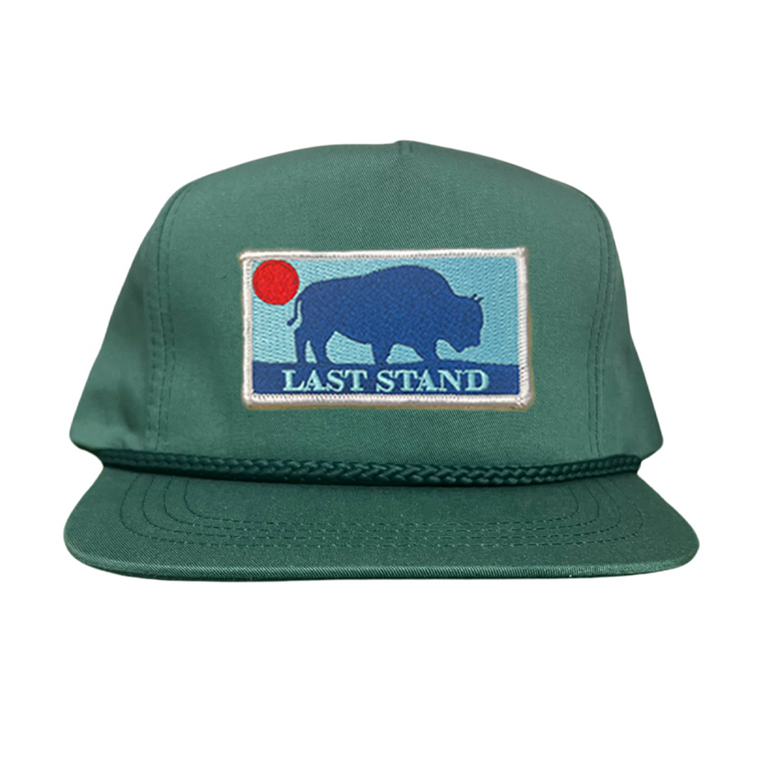 Bison Sunset Baseball Cap - Mountain Outdoors Snapback Hat
