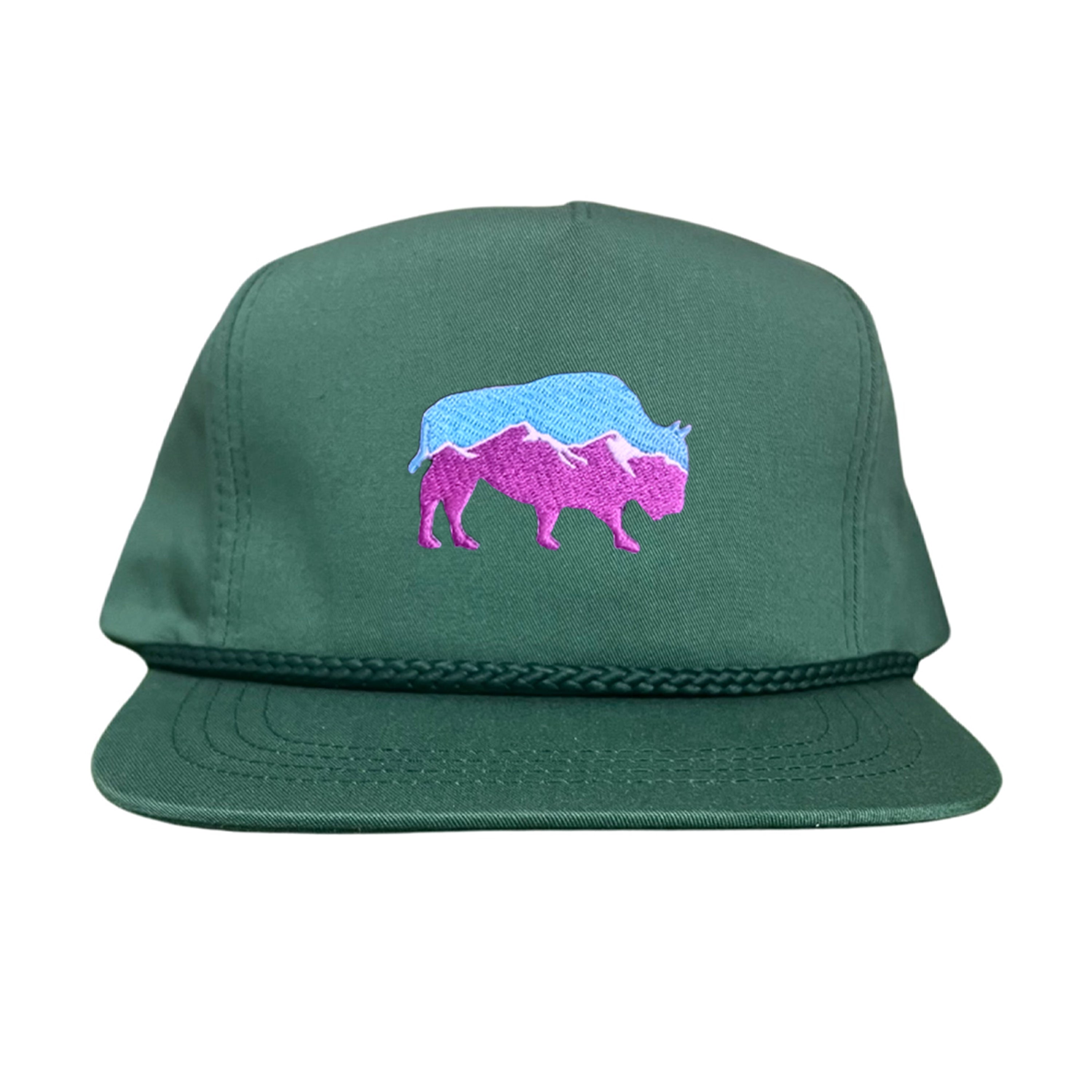 Mountain Bison Patch Outdoor Casual Baseball Hat