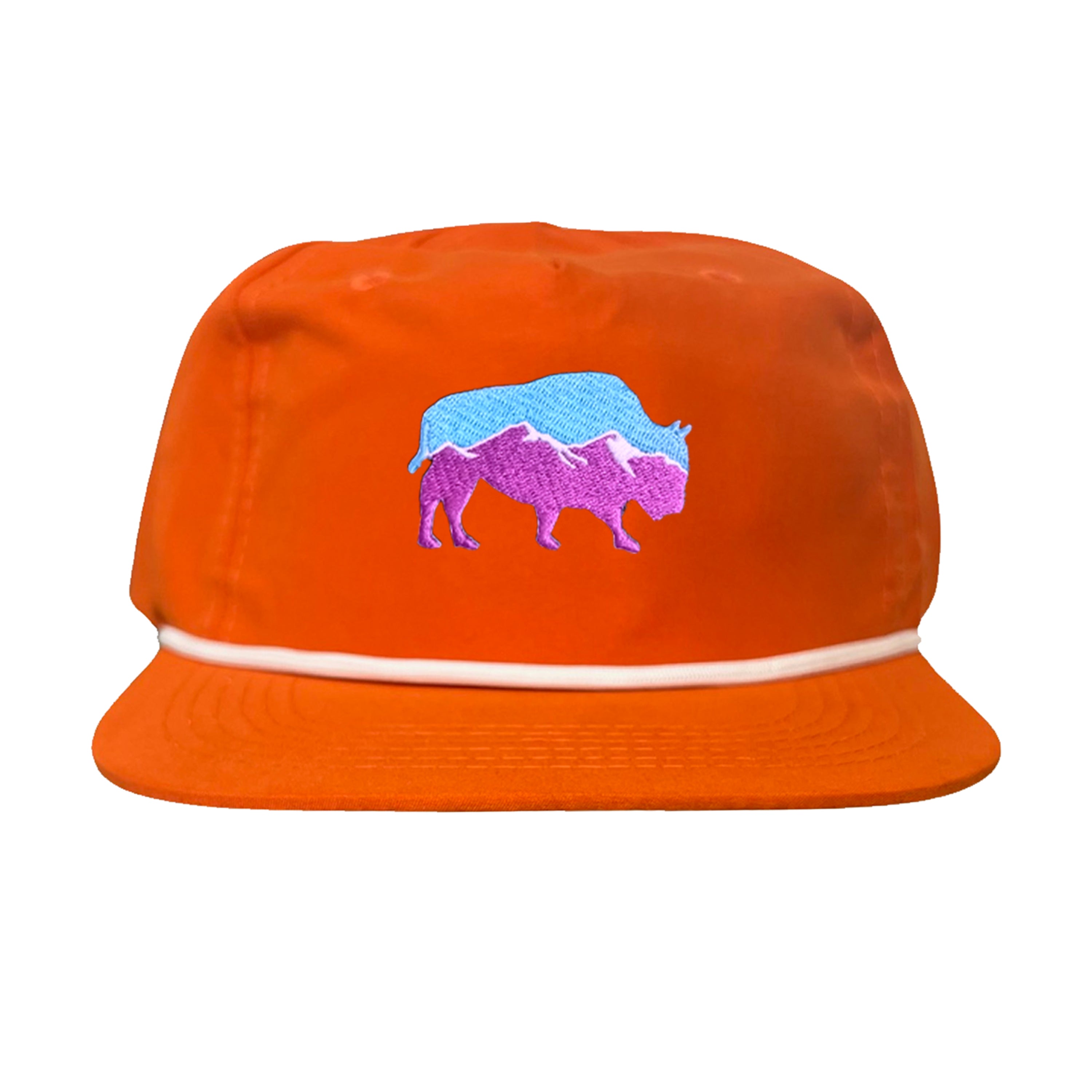 Mountain Bison Patch Outdoor Casual Baseball Hat