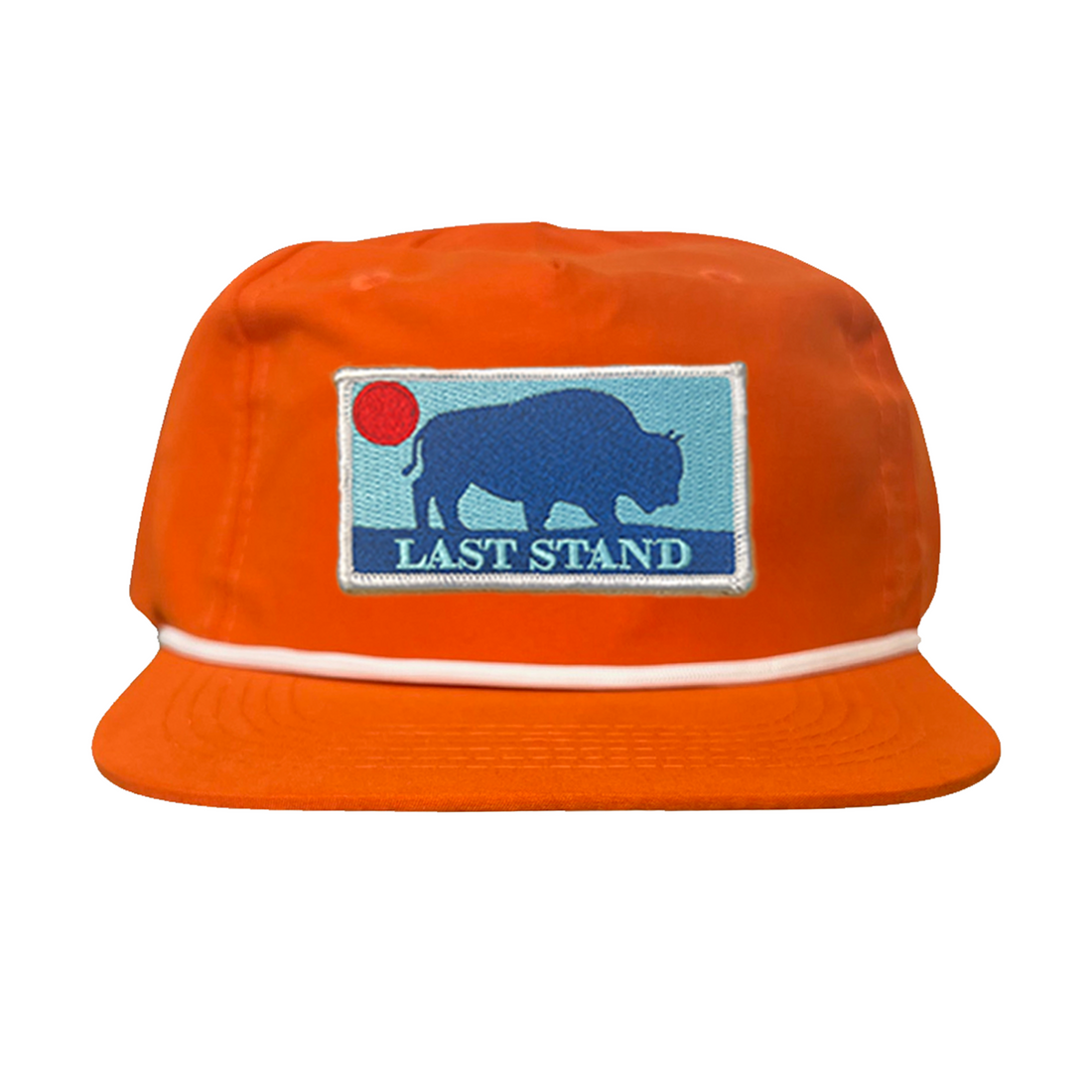 Bison Sunset Baseball Cap - Mountain Outdoors Snapback Hat