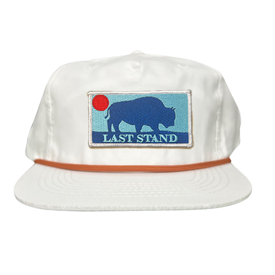 Bison Sunset Baseball Cap - Mountain Outdoors Snapback Hat