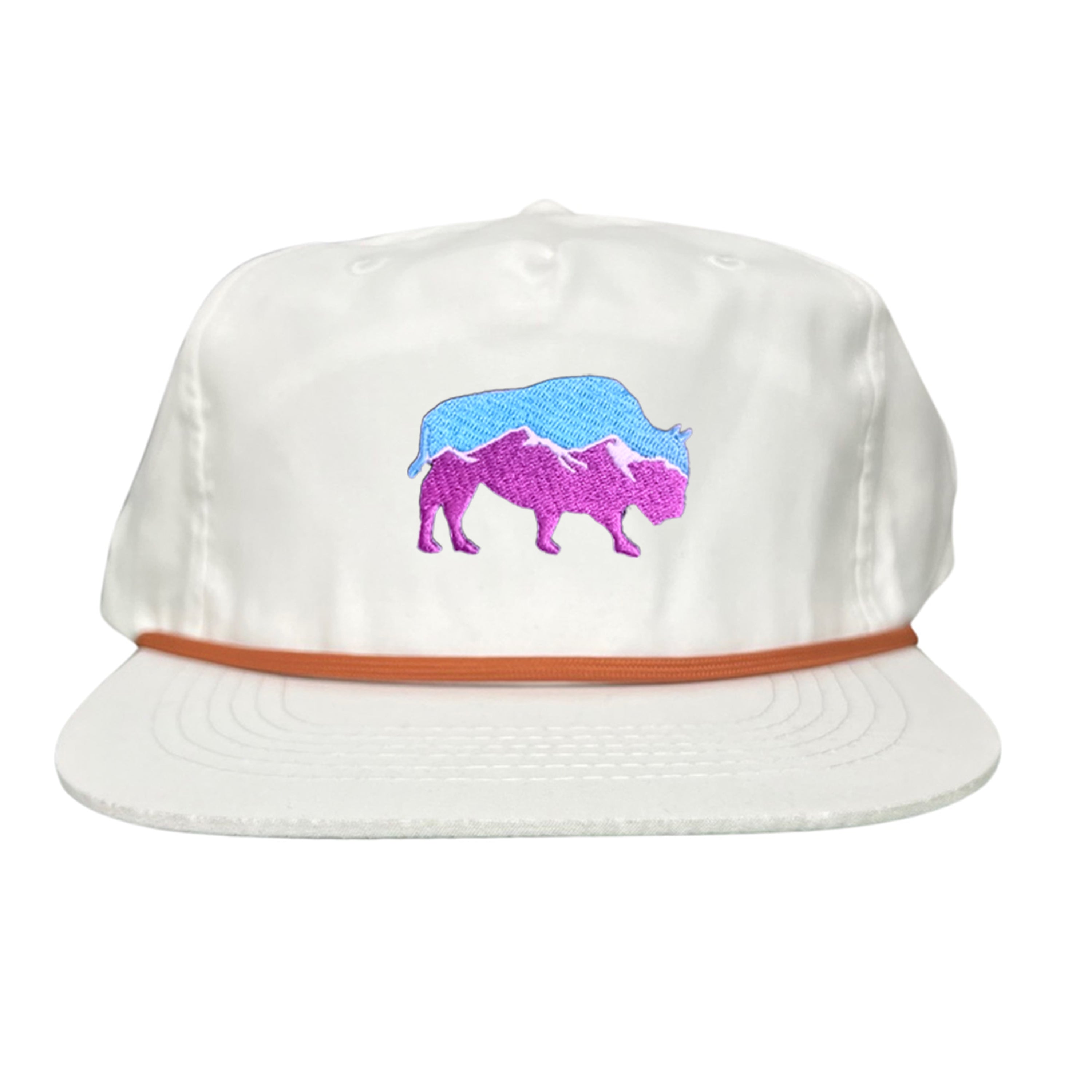 Mountain Bison Patch Outdoor Casual Baseball Hat