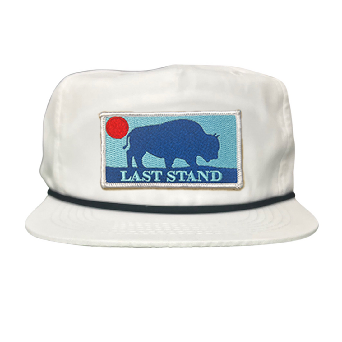 Bison Sunset Baseball Cap - Mountain Outdoors Snapback Hat