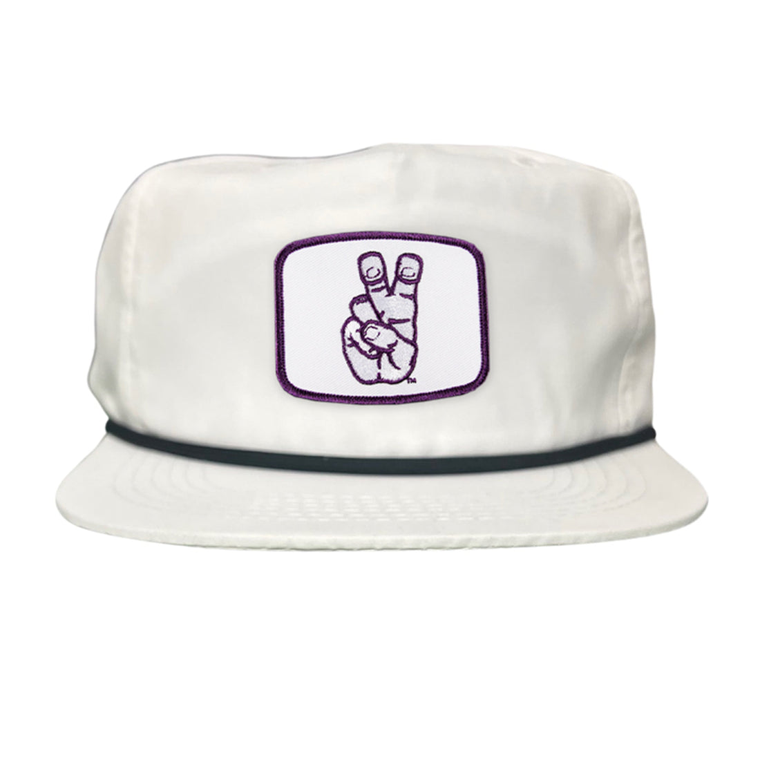 TCU Horned Frogs Frog Hand Mesh Snapback Hat Curved Bill