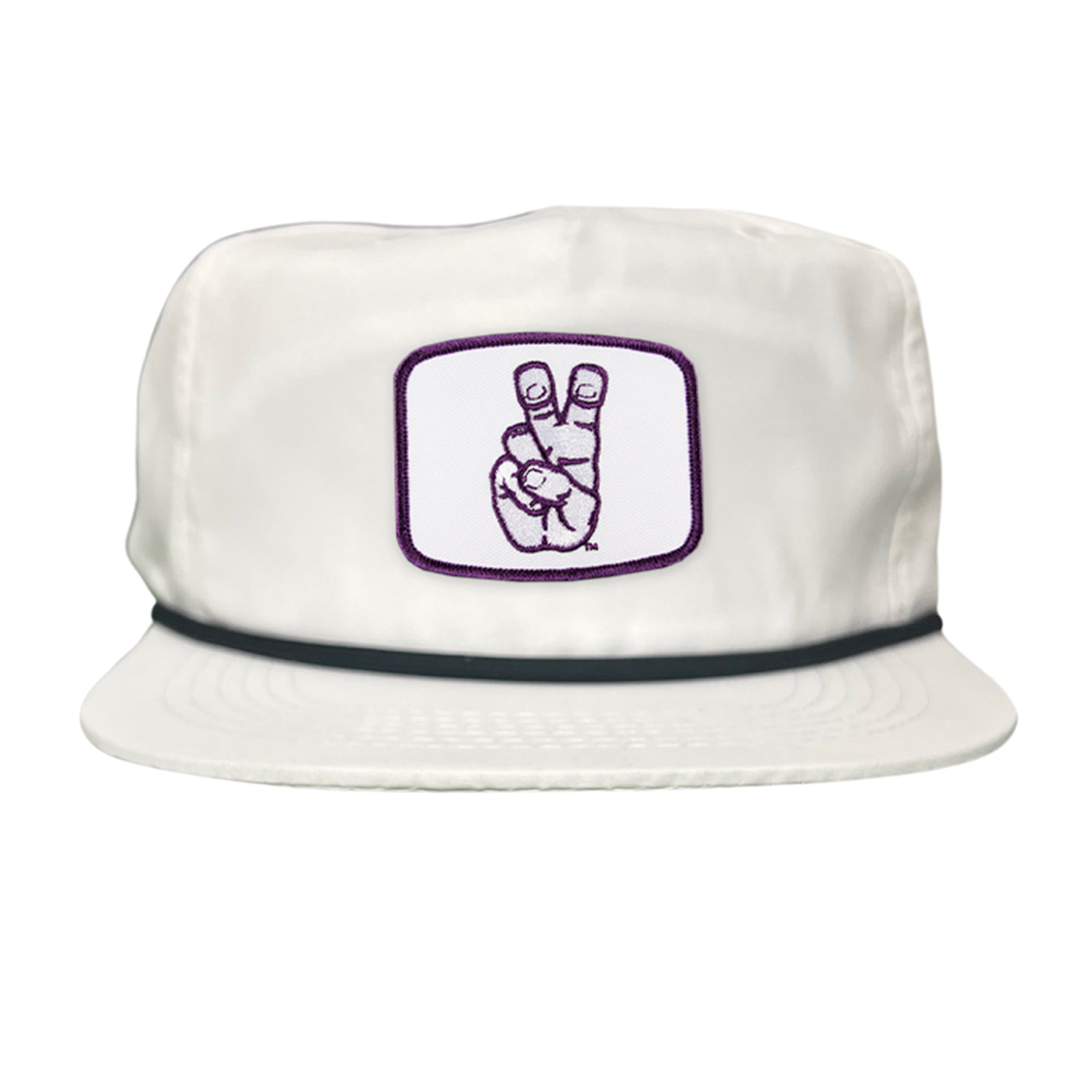 TCU Horned Frogs Frog Hand Mesh Snapback Hat Curved Bill