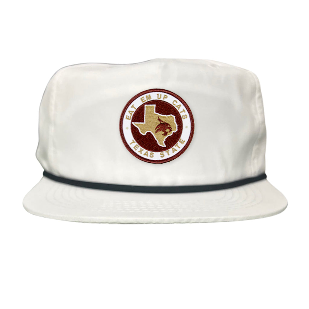 Texas State Eat Em Up Cats Supercat Patch Embroidered Hat