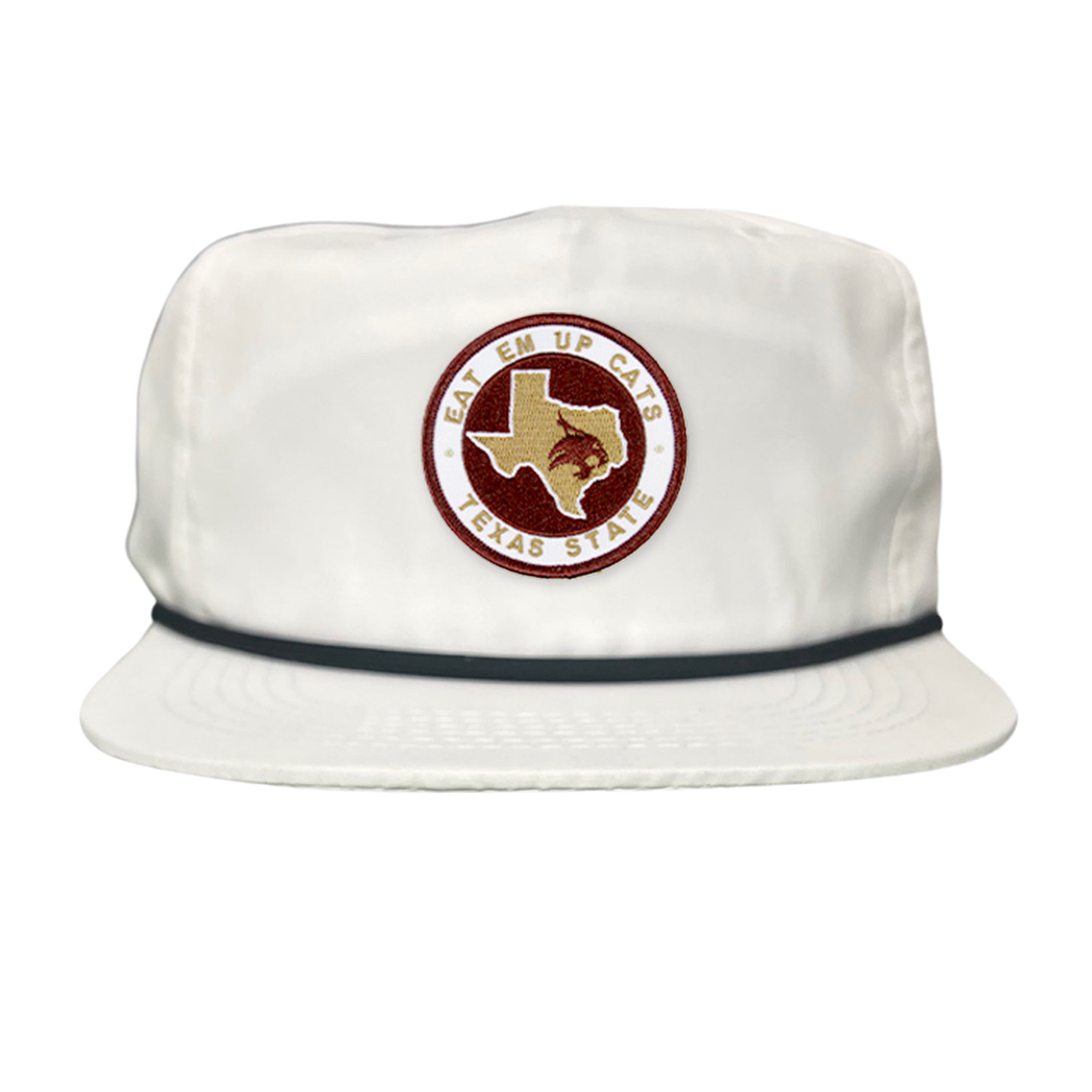 Texas State Eat Em Up Cats Supercat Patch Embroidered Hat