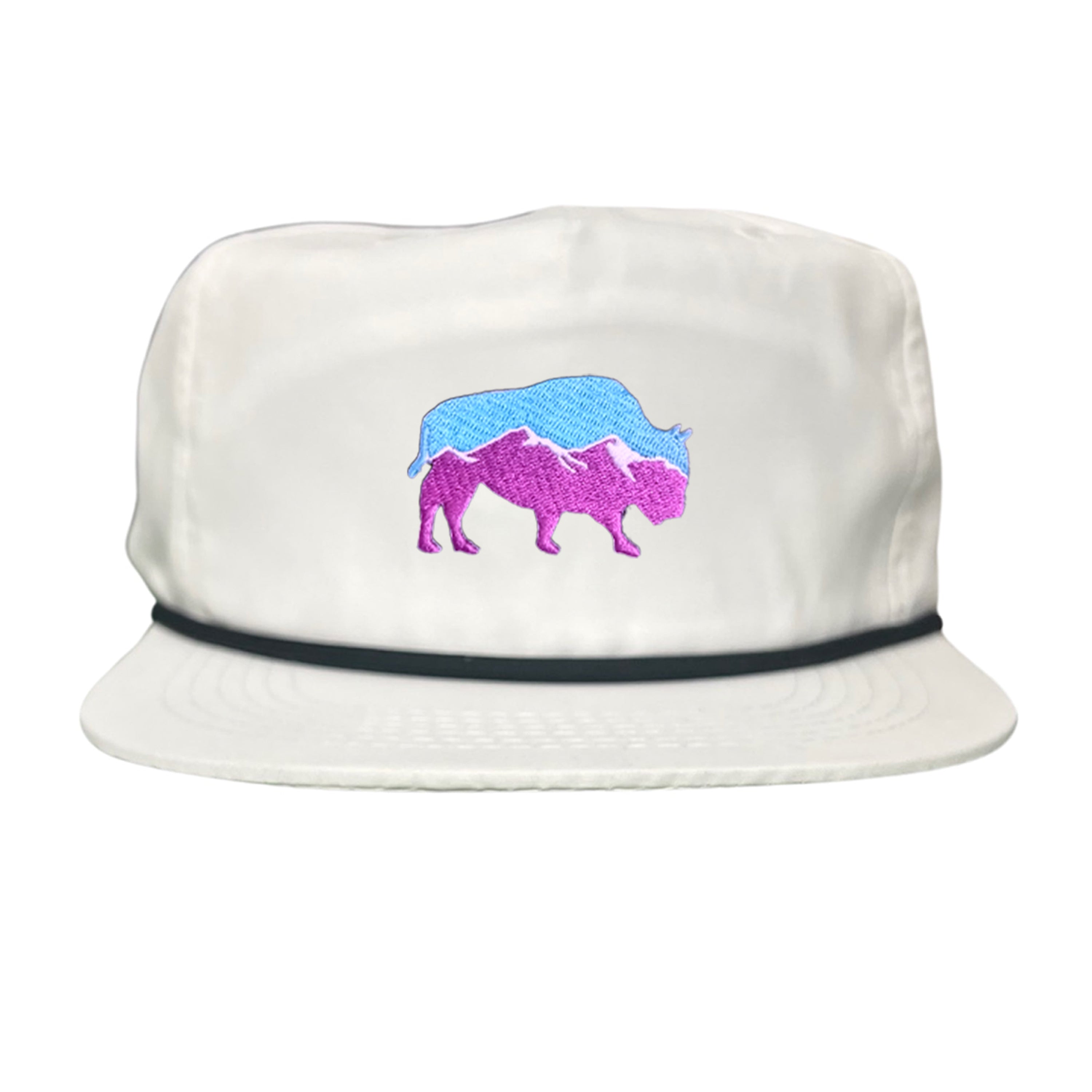 Mountain Bison Patch Outdoor Casual Baseball Hat