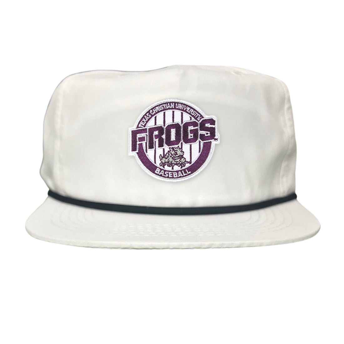 TCU Horned Frogs Pinstripe Circle Baseball Cap - Snapback & Dad Hat