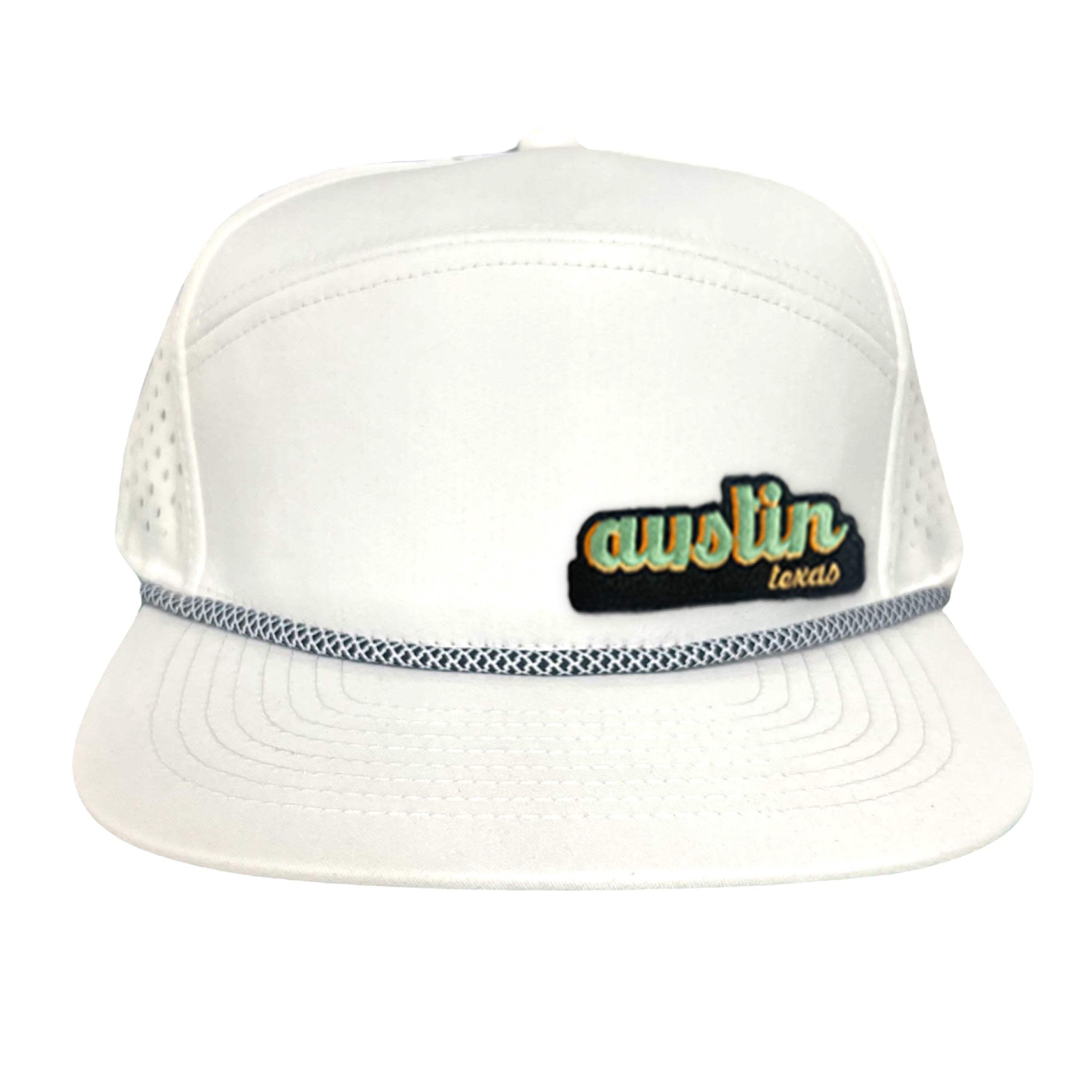 Last Stand Austin Texas Cut Out Patch Trucker Hat