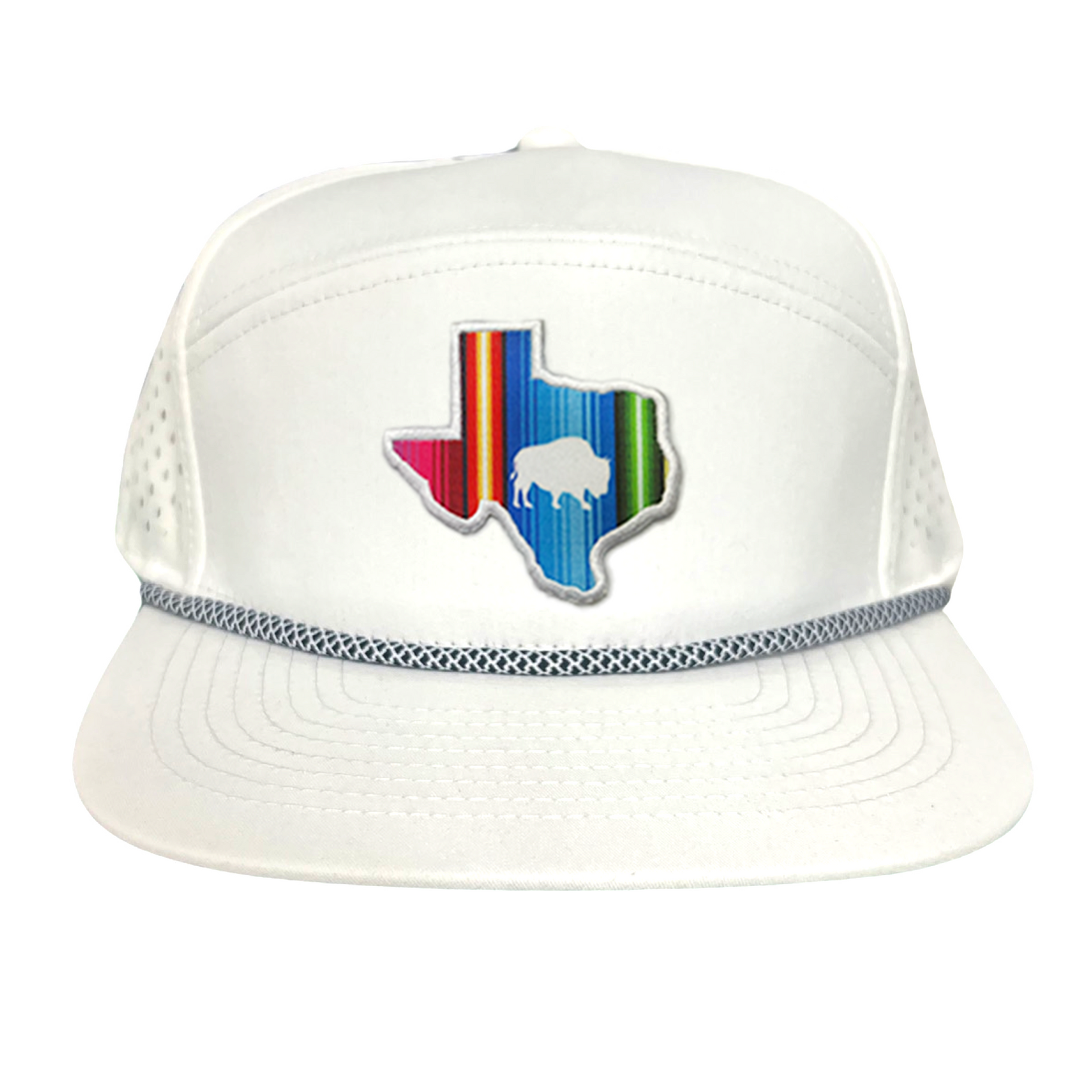 State of Texas Serape Baseball Cap with Adjustable Snapback Closure