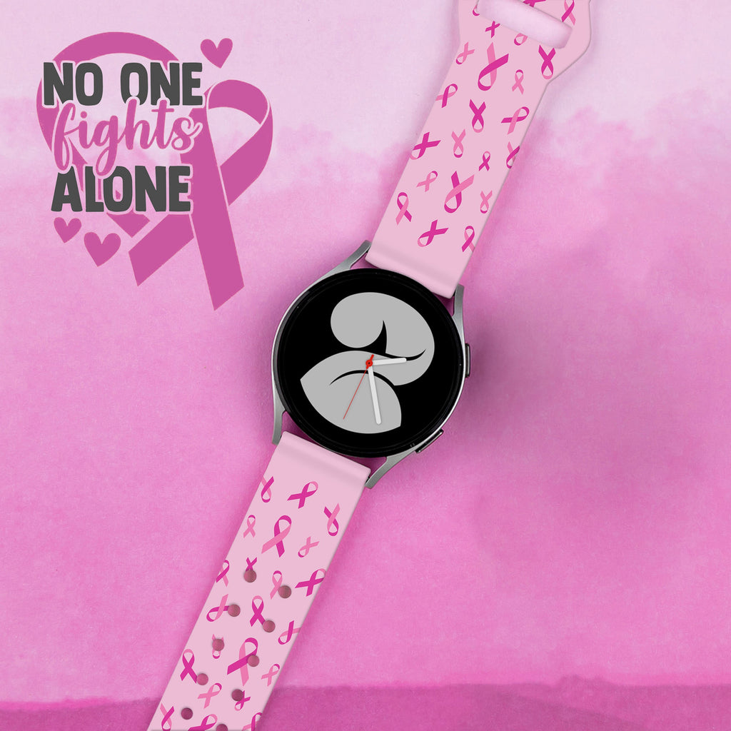 Breast Cancer Awareness HD  Watchband for Samsung, Garmin, Fossil, and More