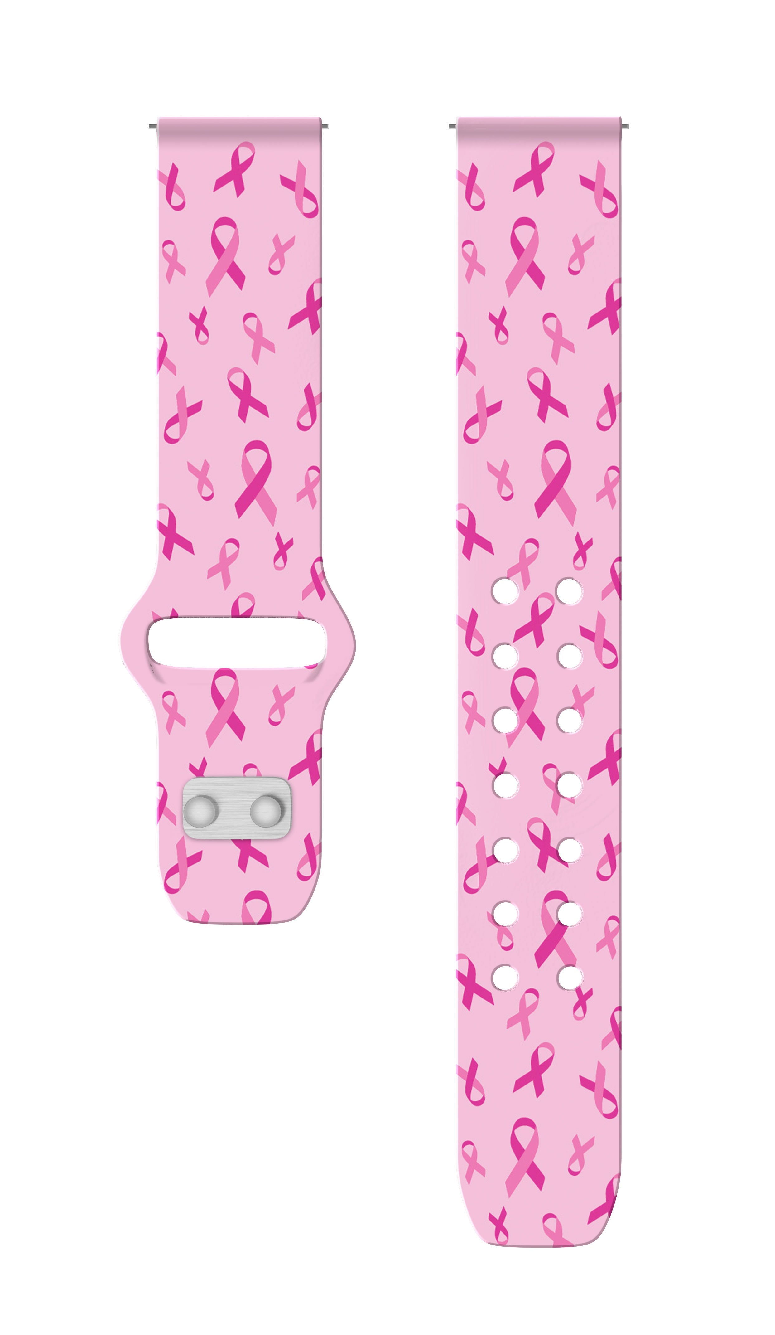 Breast Cancer Awareness HD  Watchband for Samsung, Garmin, Fossil, and More