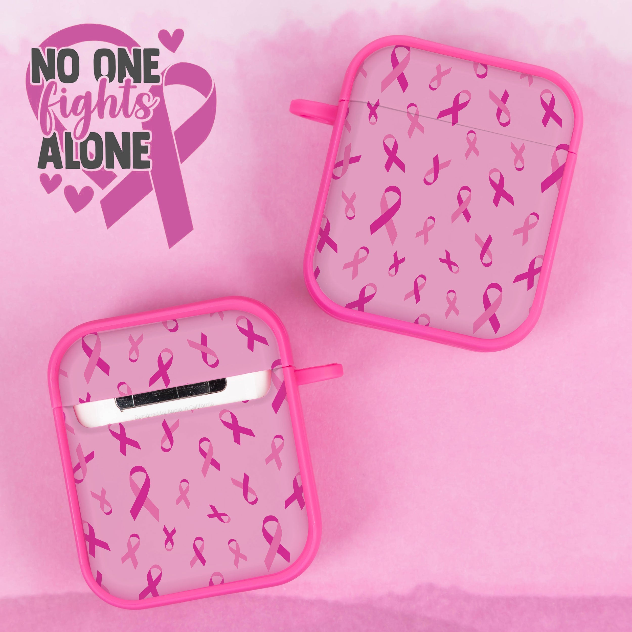 Breast Cancer Awareness HDX Apple AirPods Gen 1 & 2 Case Cover