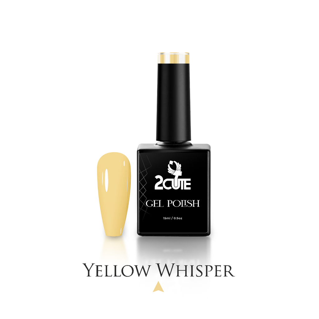 Yellow Whisper Pastel Gel Nail Polish 15ml