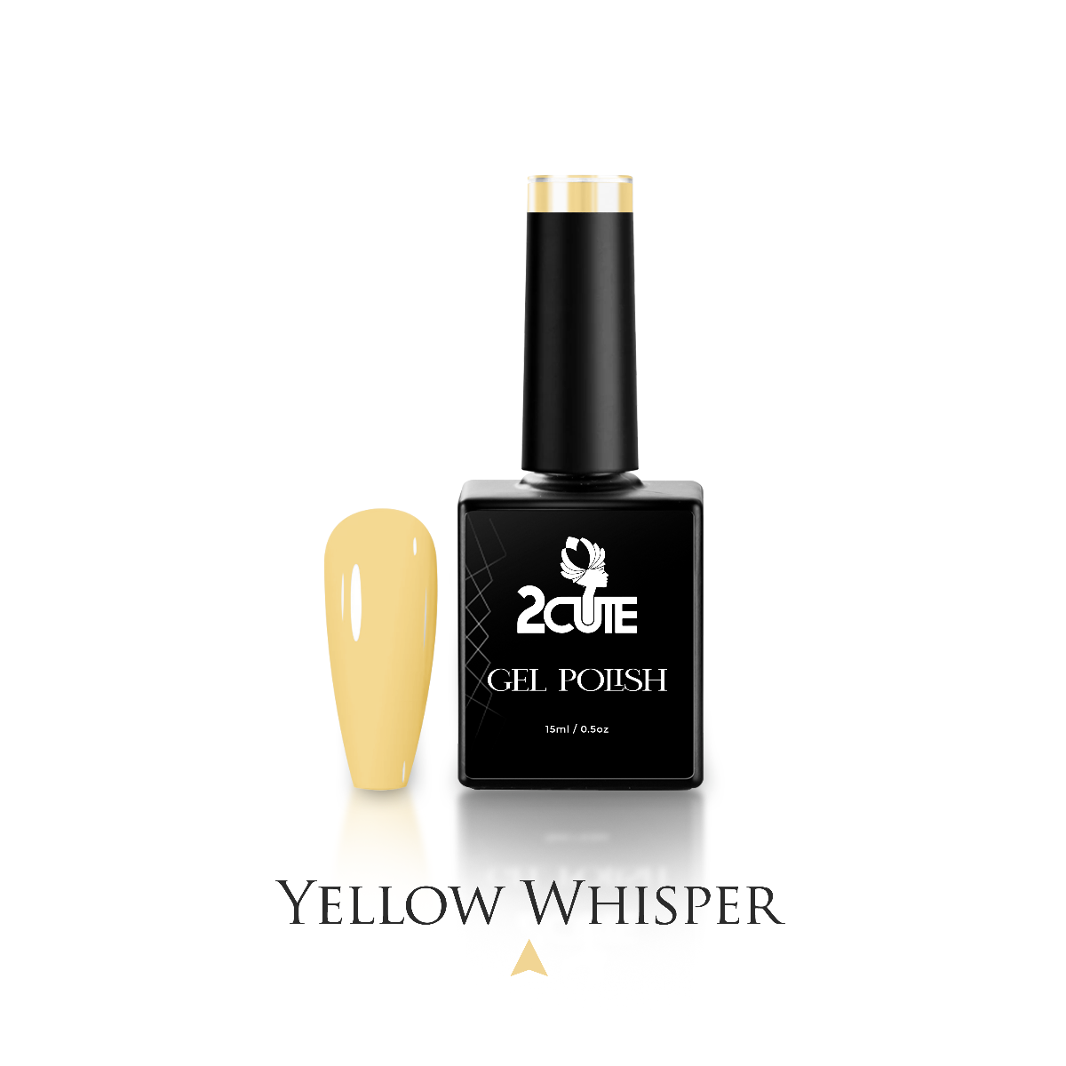 Yellow Whisper Pastel Gel Nail Polish 15ml