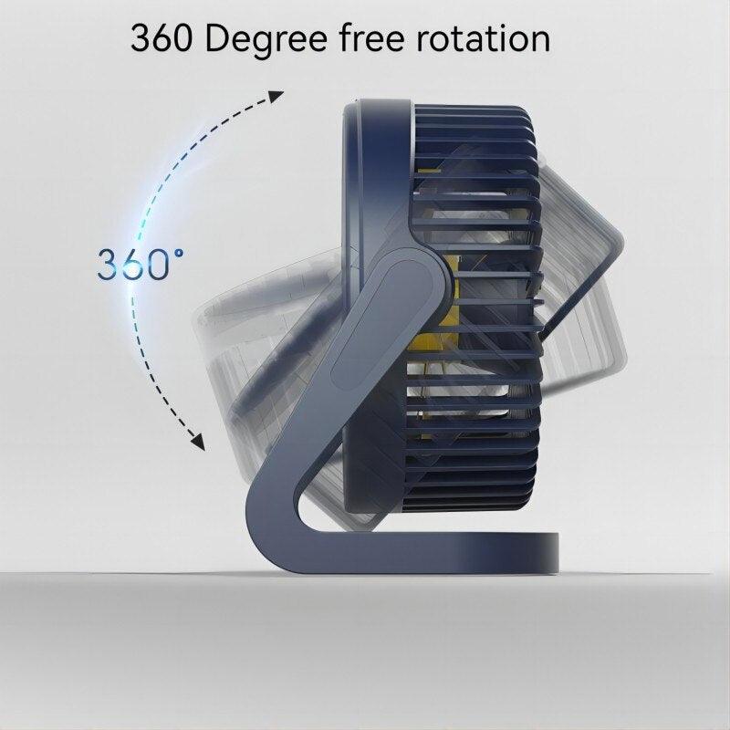 5 Inch Minimalist USB Desktop Fan – Modern Silent Air Cooler