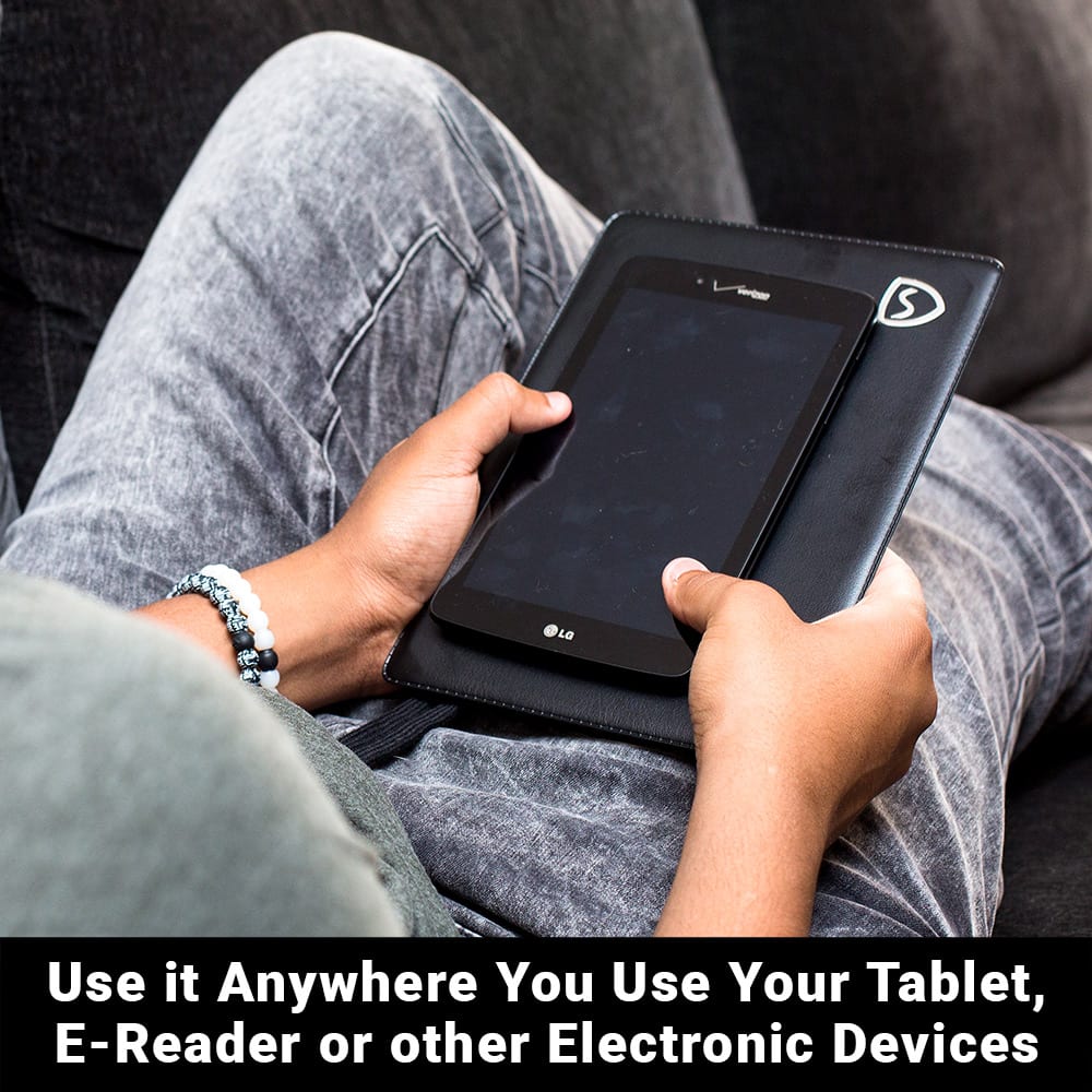 Black EMF Protection Tablet Pad with SaferBody Platinum Steel - Image 6