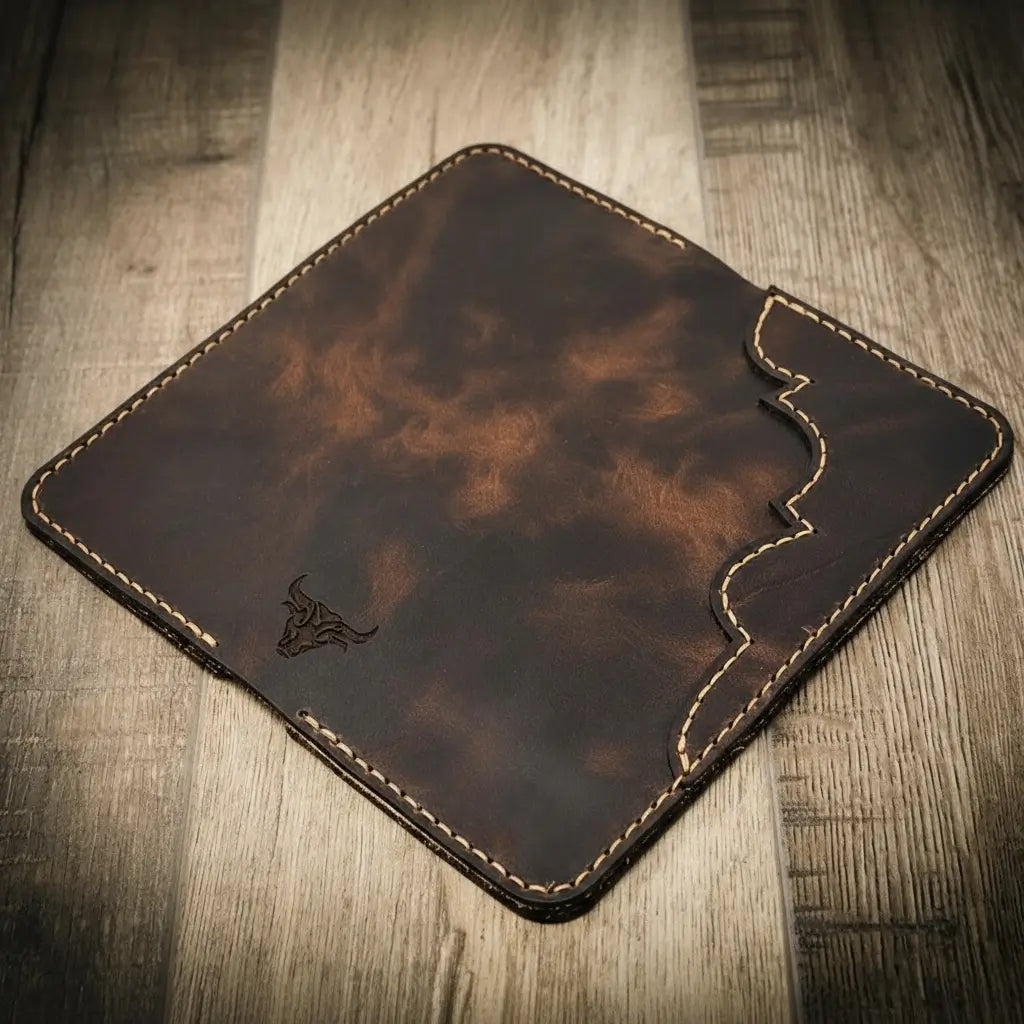 Western Long Wallet - Walnut Brown