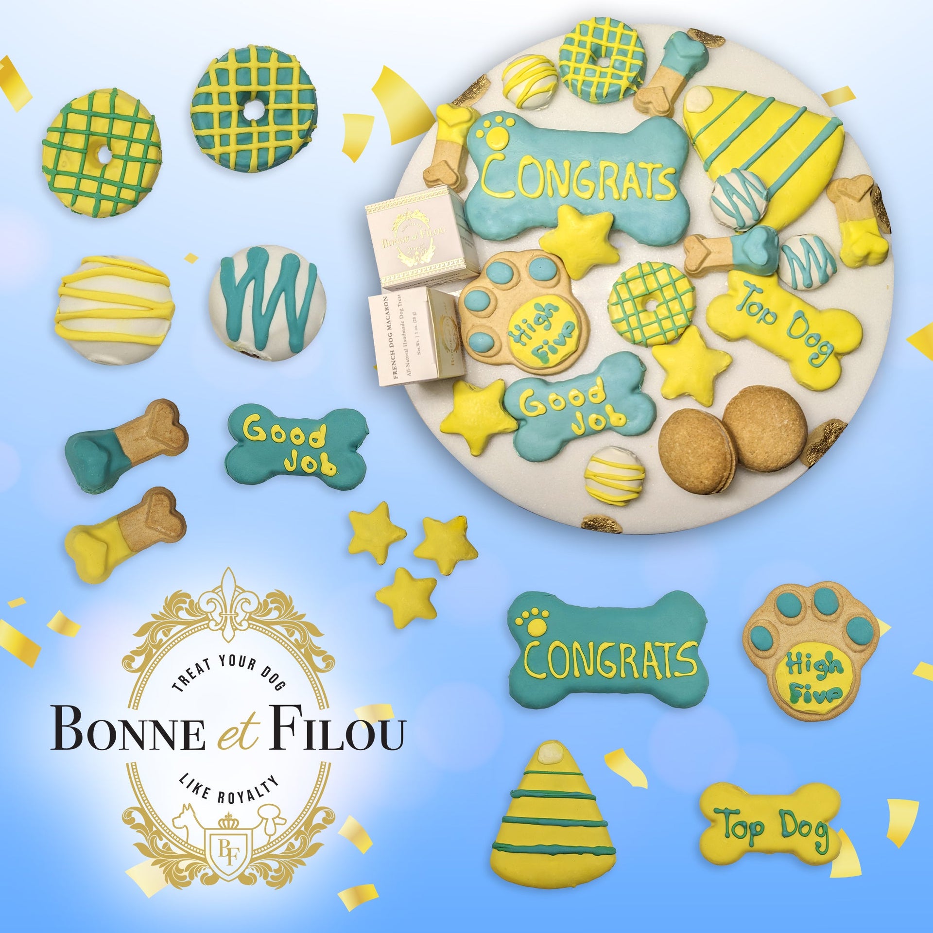 Winter Themed Dog Treats Gift Box Snowflake and Snowman Assortment - Image 5