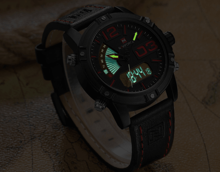 Multifunction Digital Analog Sports Watch with Alarm & Stopwatch
