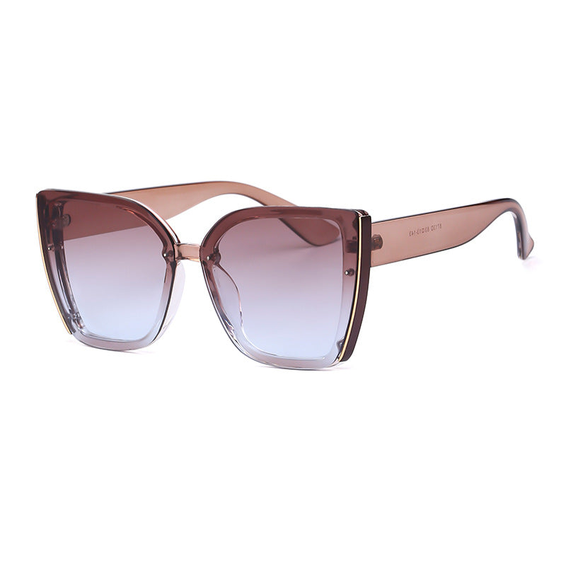 Oversized Cat-Eye Sunglasses UV Protection Trendy Fashion Shades