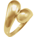 Dualité Sculptée Ring 14K Yellow Gold