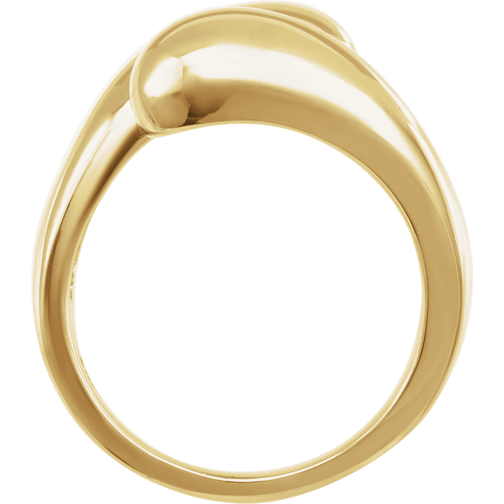 Dualité Sculptée Ring 14K Yellow Gold