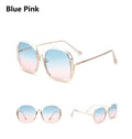 Large Half Frame UV400 Sunglasses – Oversized Fashion Shades