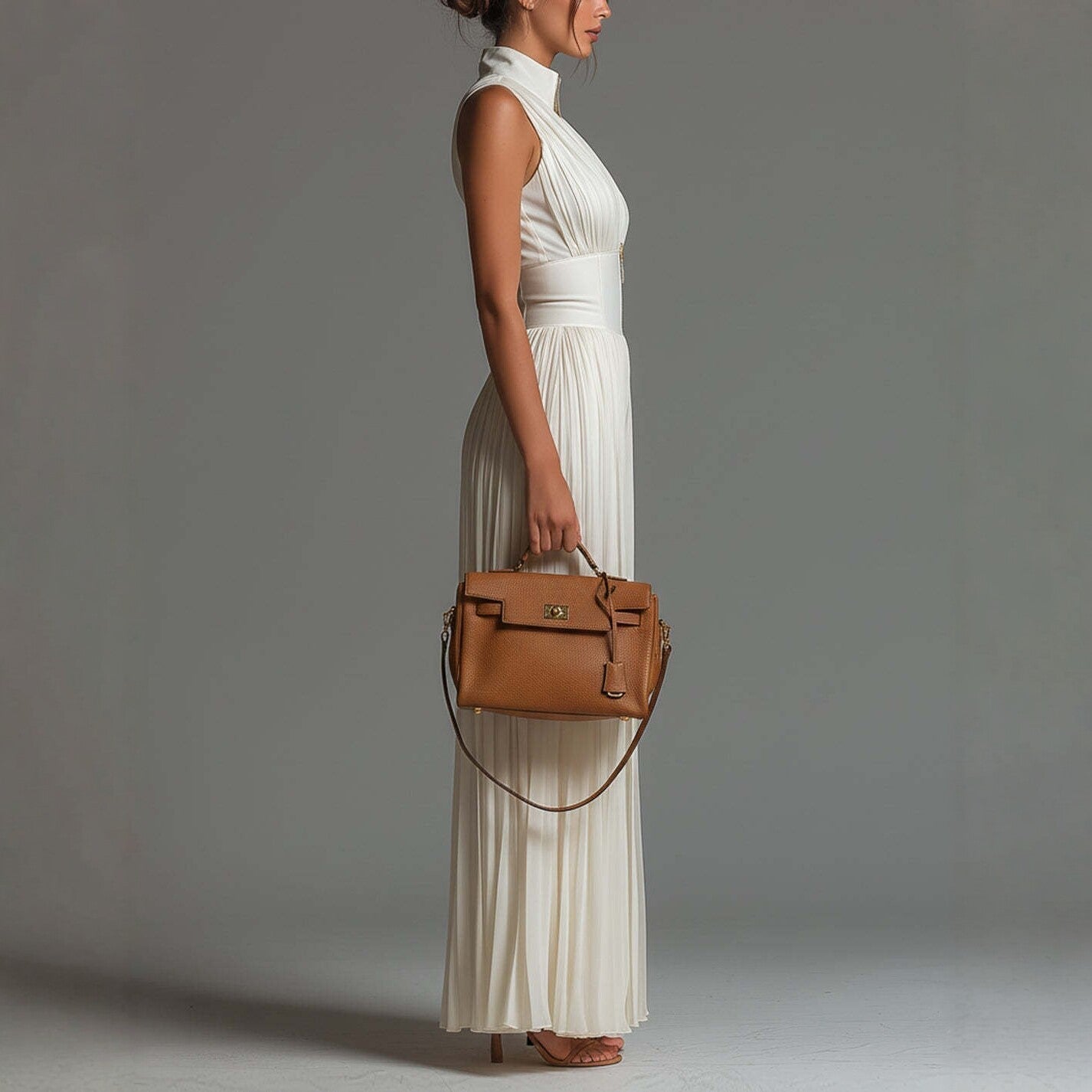 Pleated Wide-Leg Sleeveless Jumpsuit for Women
