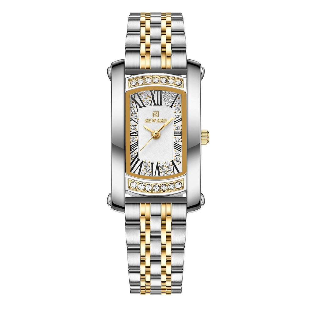 Affordable Luxury Fashion Waterproof Women's Square Quartz Wrist Watch