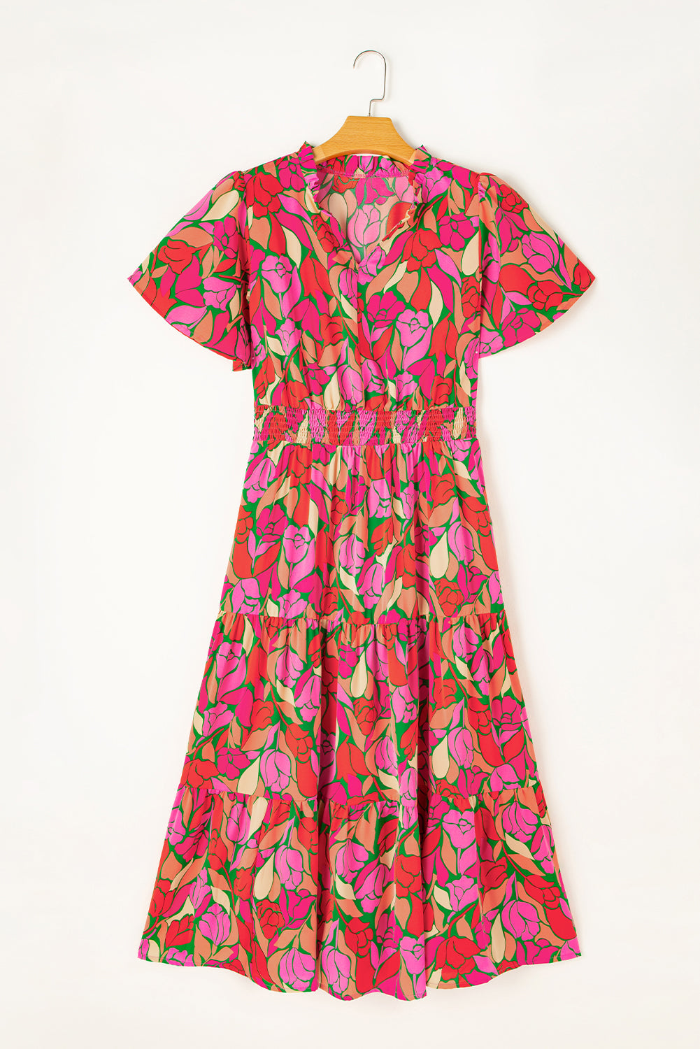 Lillie Floral Short Sleeve Maxi dress
