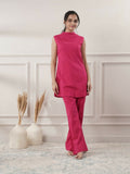 Joban Fashion Women's Fuchsia Cotton Co-Ord Set