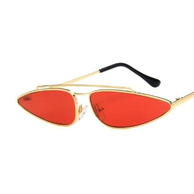 Retro Cat Eye Sunglasses, Unisex Mirror Lens UV400 Travel Shades