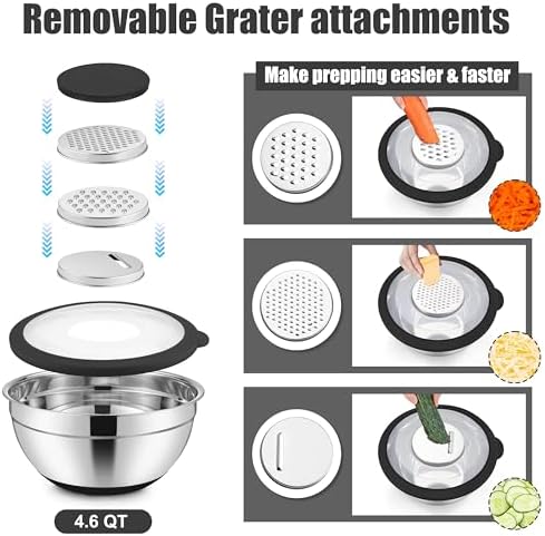 E-far Stainless Steel Mixing Bowls