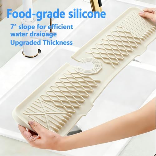 EBIGIC 24 Inch Silicone Faucet Mat